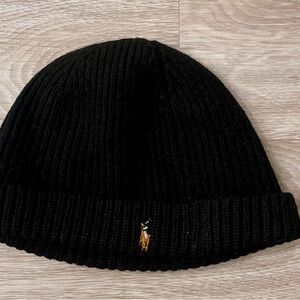 Polo by Ralph Lauren Black Knit Beanie